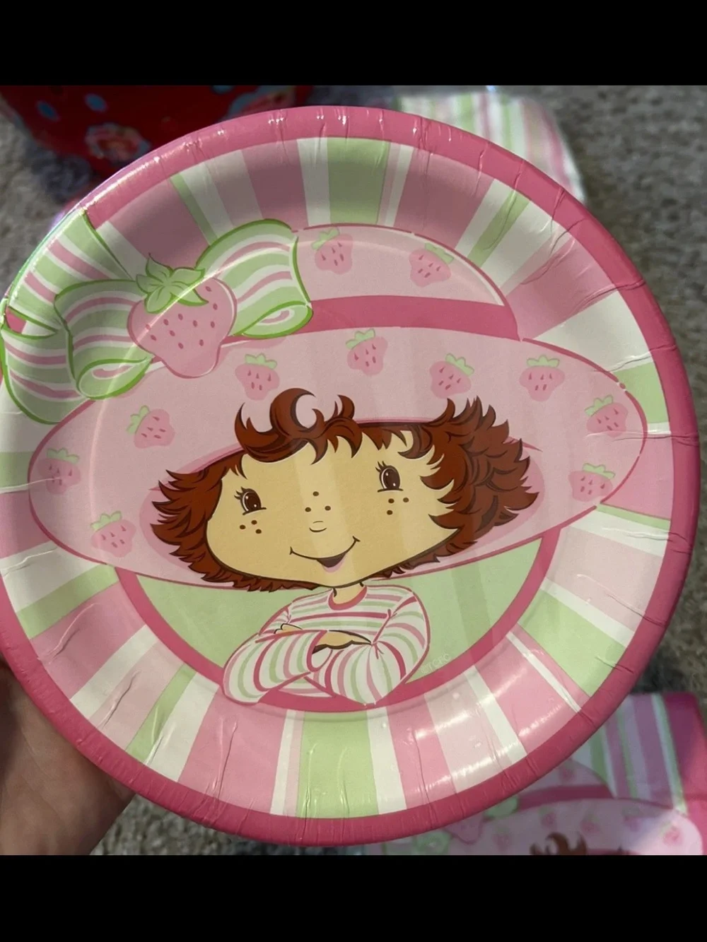 Vtg y2k 2003 Strawberry Shortcake American Greetings Birthday Party Supplies Lot